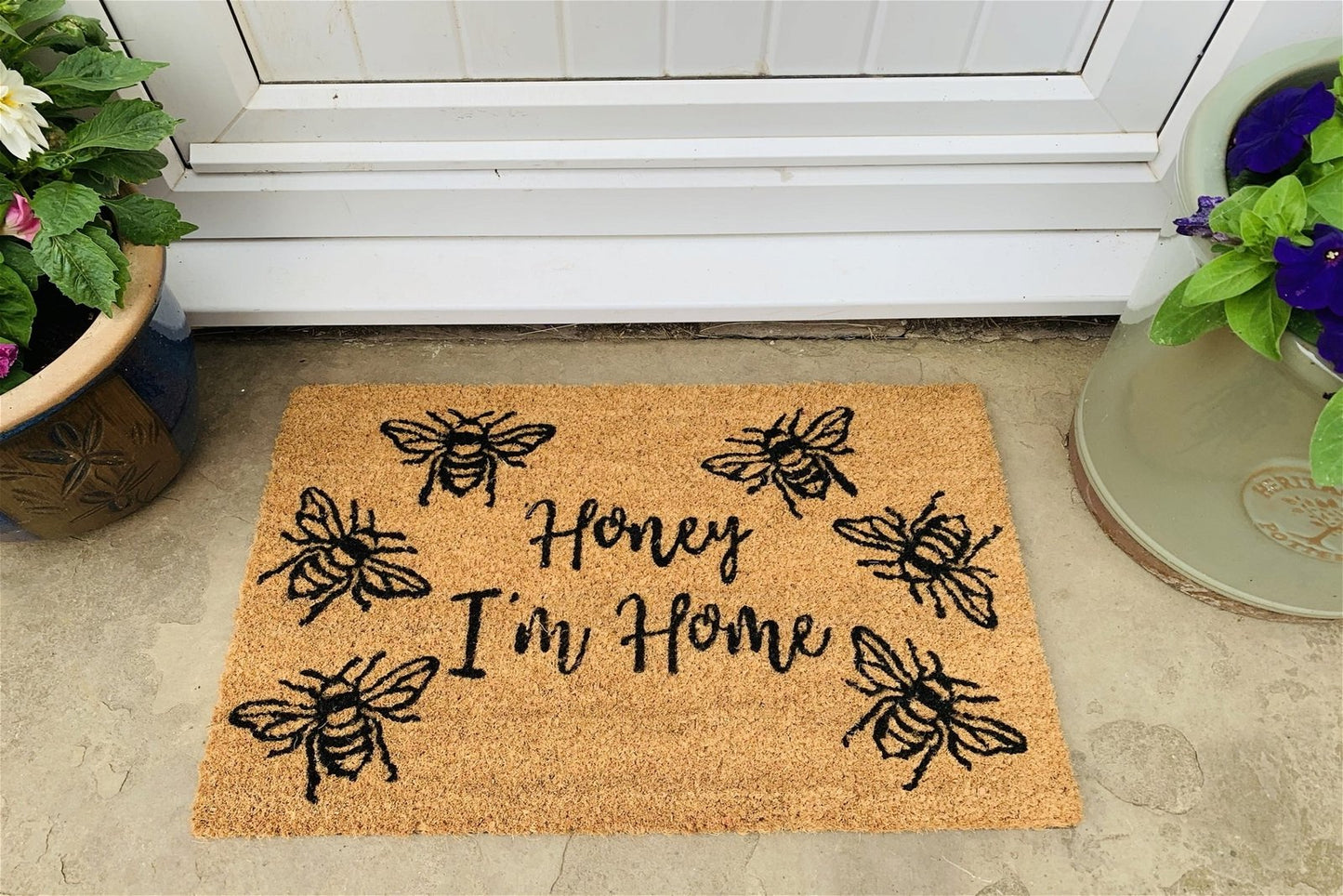 Coir Doormat with "Honey I'm Home"