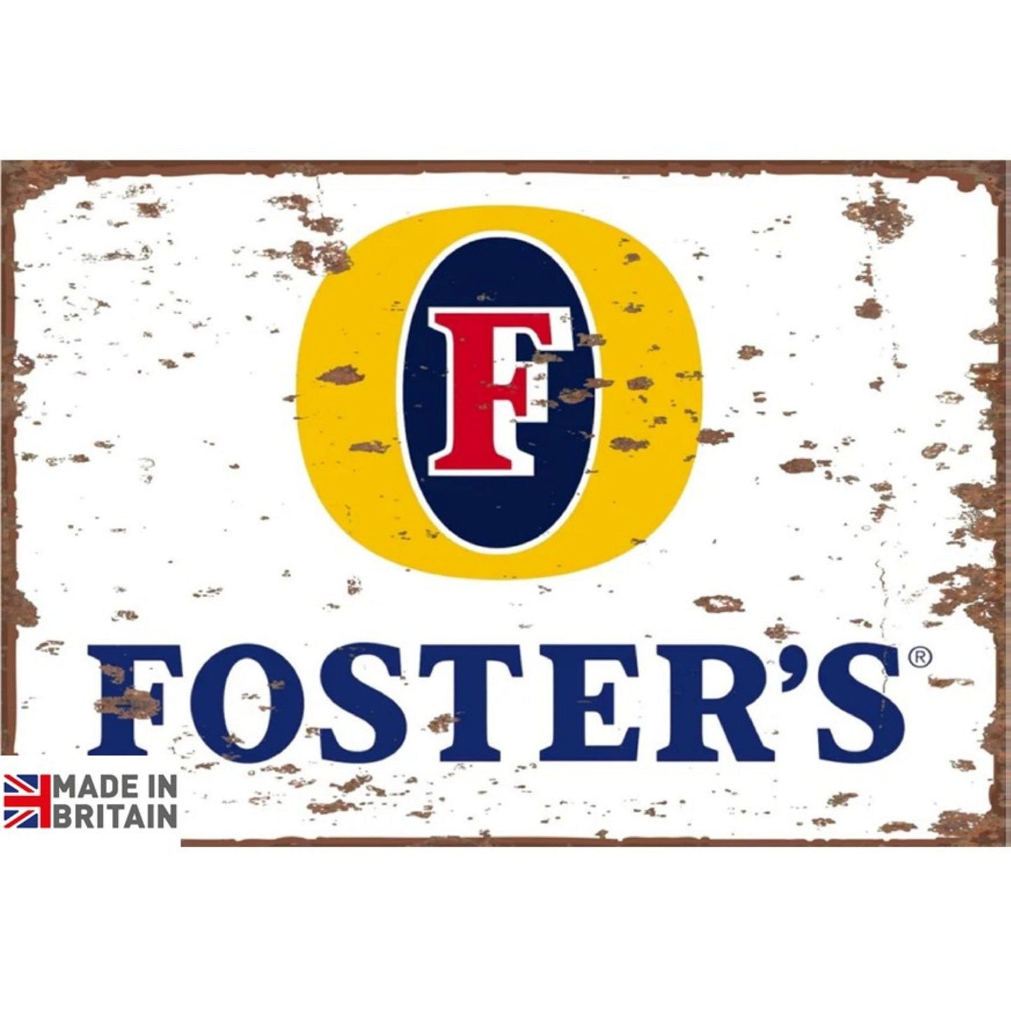 Small Metal Sign 45 x 37.5cm Foster's Ice Cold