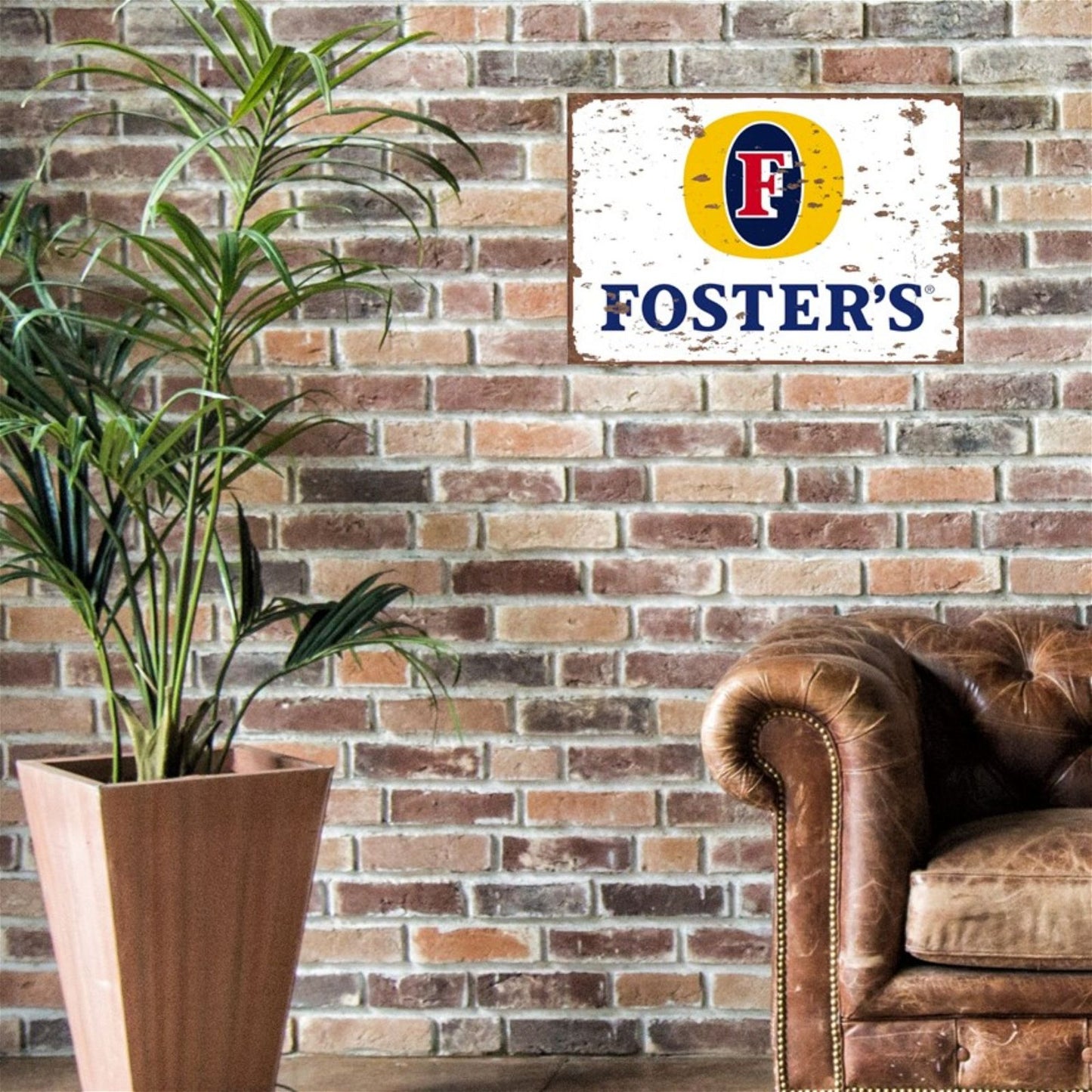 Large Metal Sign 60 x 49.5cm Foster's Ice Cold