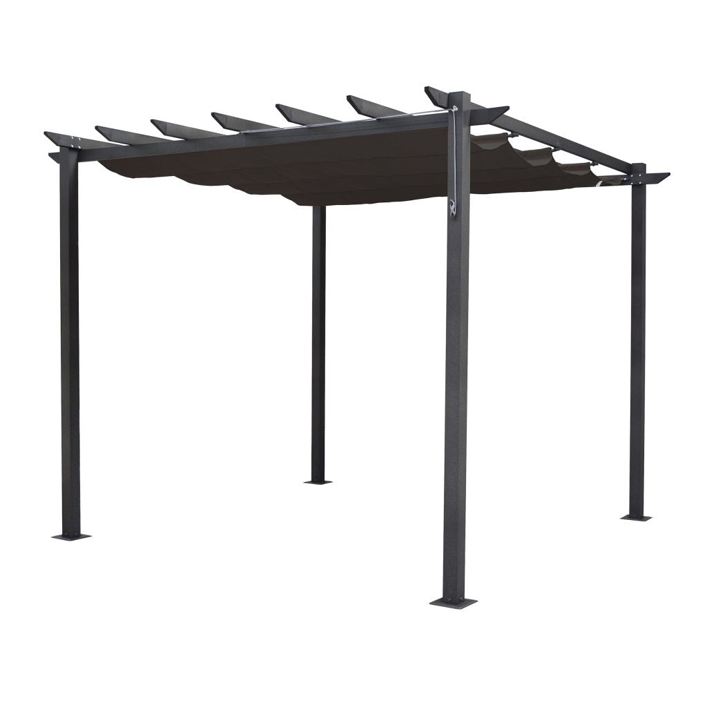 Aluminium Free-standing Pergola Latina Grey