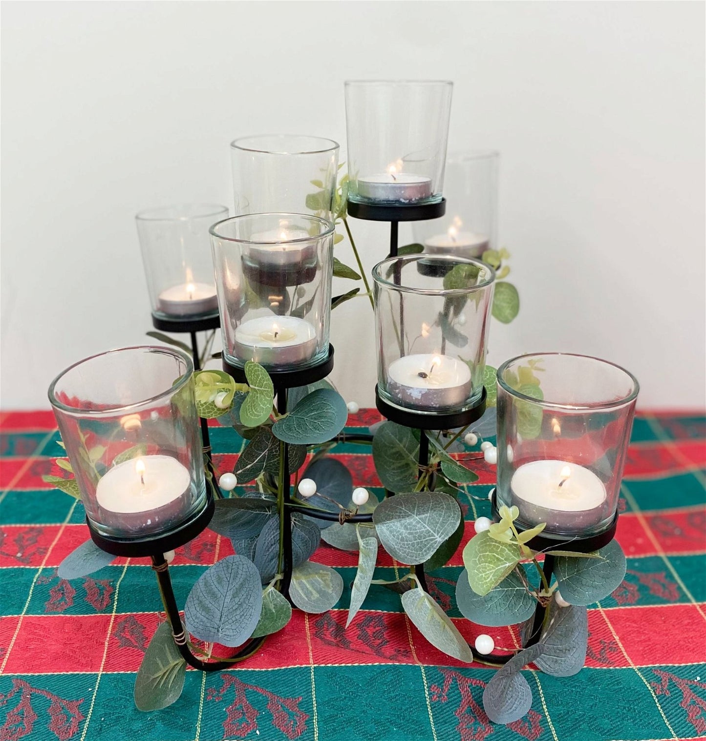 Eucalyptus Dressed Eight Piece Tealight Holder