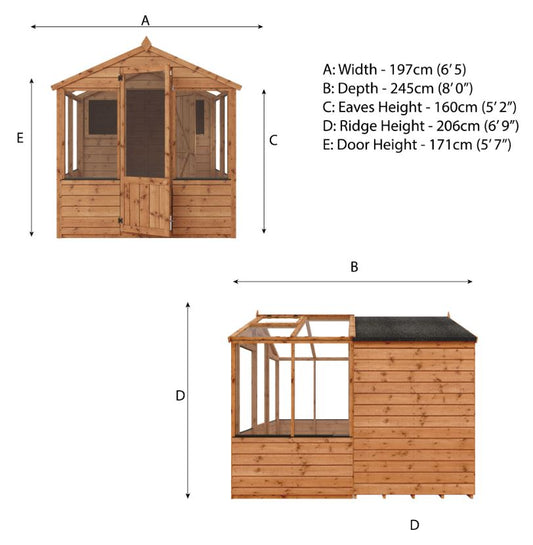 Combination Greenhouse & Shed from Mercia