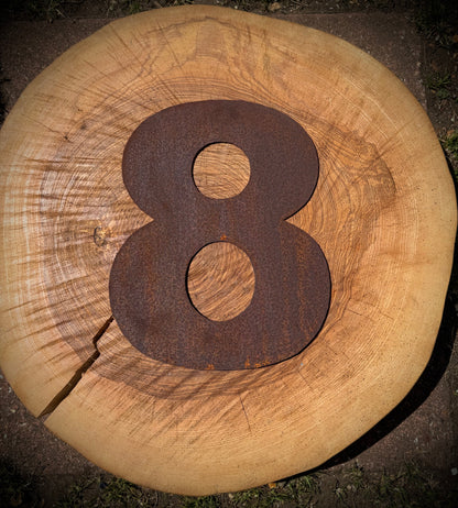 12″ Rusty Fat Font Metal Letters A–Z & 0–9