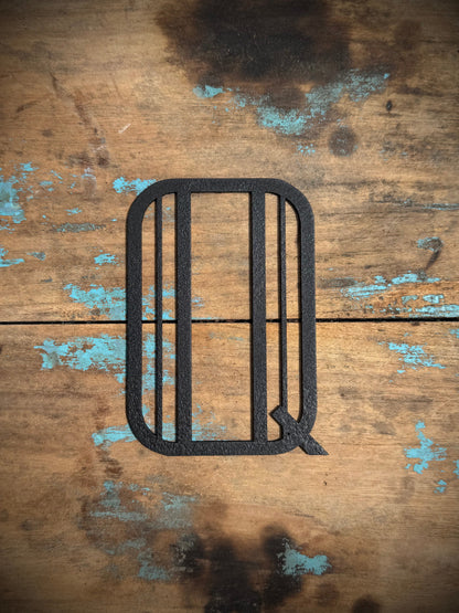 Black 5" or 12" Art Deco Metal Lettering A-Z 0-9