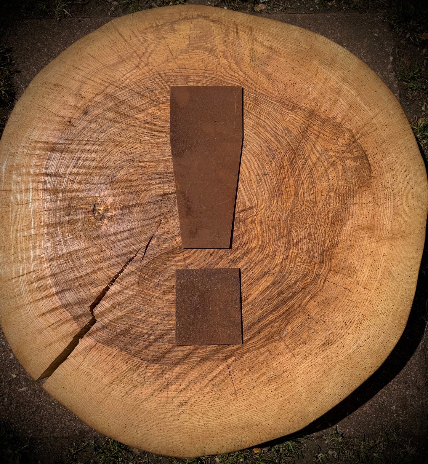 12″ Rusty Fat Font Metal Letters A–Z & 0–9