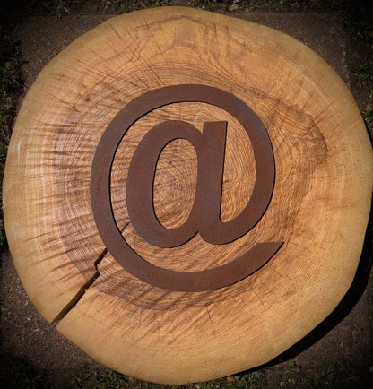 12″ Rusty Fat Font Metal Letters A–Z & 0–9