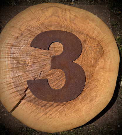 5” Rusty Metal Alphabet Letters A–Z | Fat Font Steel Lettering