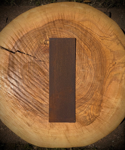 5” Rusty Metal Alphabet Letters A–Z | Fat Font Steel Lettering