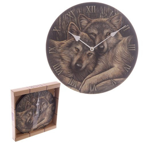 Puckator CKP85 Lisa Parker Clock with Wolves 3 x 30 x 30 cm