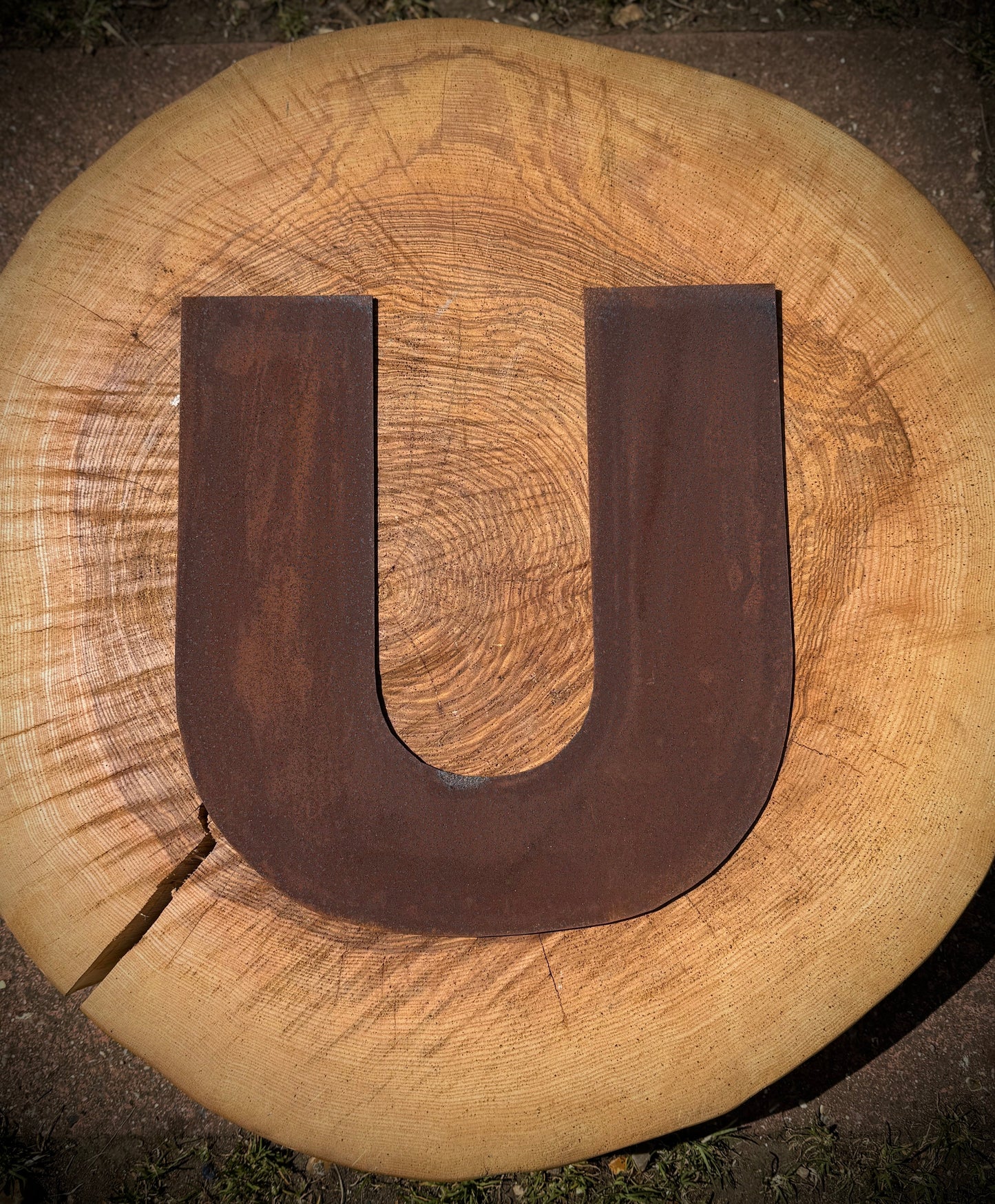 12″ Rusty Fat Font Metal Letters A–Z & 0–9