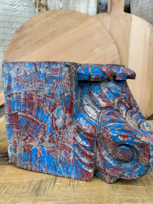 Rustic XL Church Candle Holder / Indian Pillar Base / Farmhouse Decor