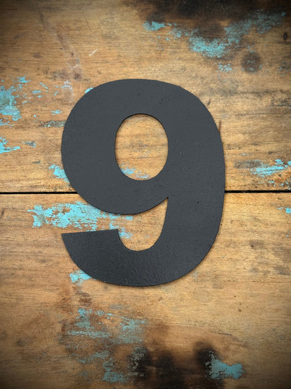 12" and 5" Black Fat Font Metal Letters.