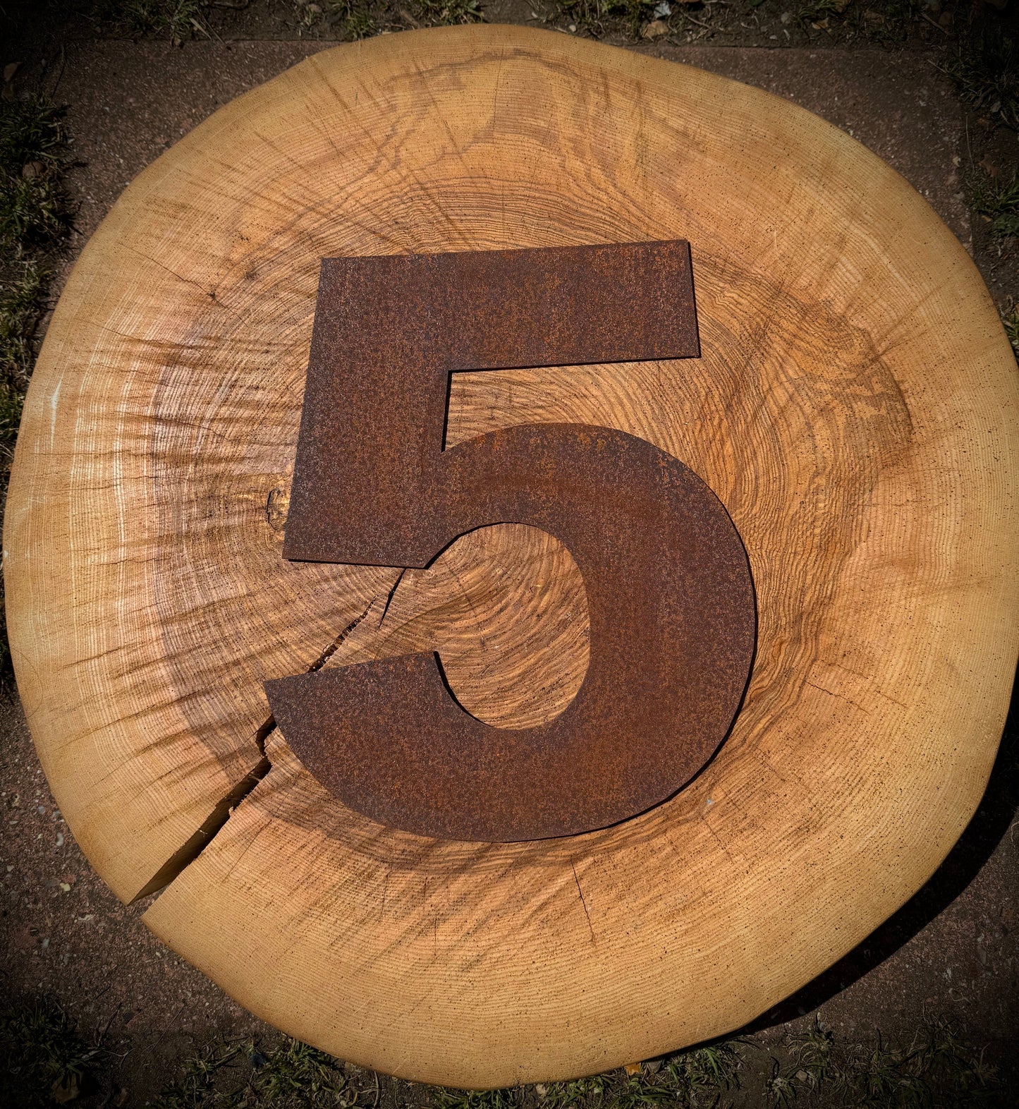 12″ Rusty Fat Font Metal Letters A–Z & 0–9