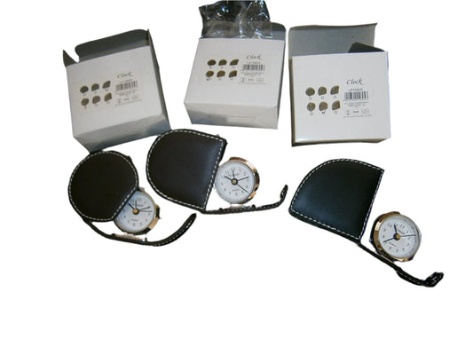 gents travel alarm clock leonardo various styles/shapes one supplied