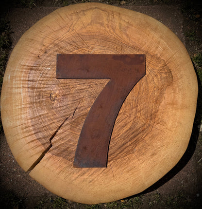 5” Rusty Metal Alphabet Letters A–Z | Fat Font Steel Lettering