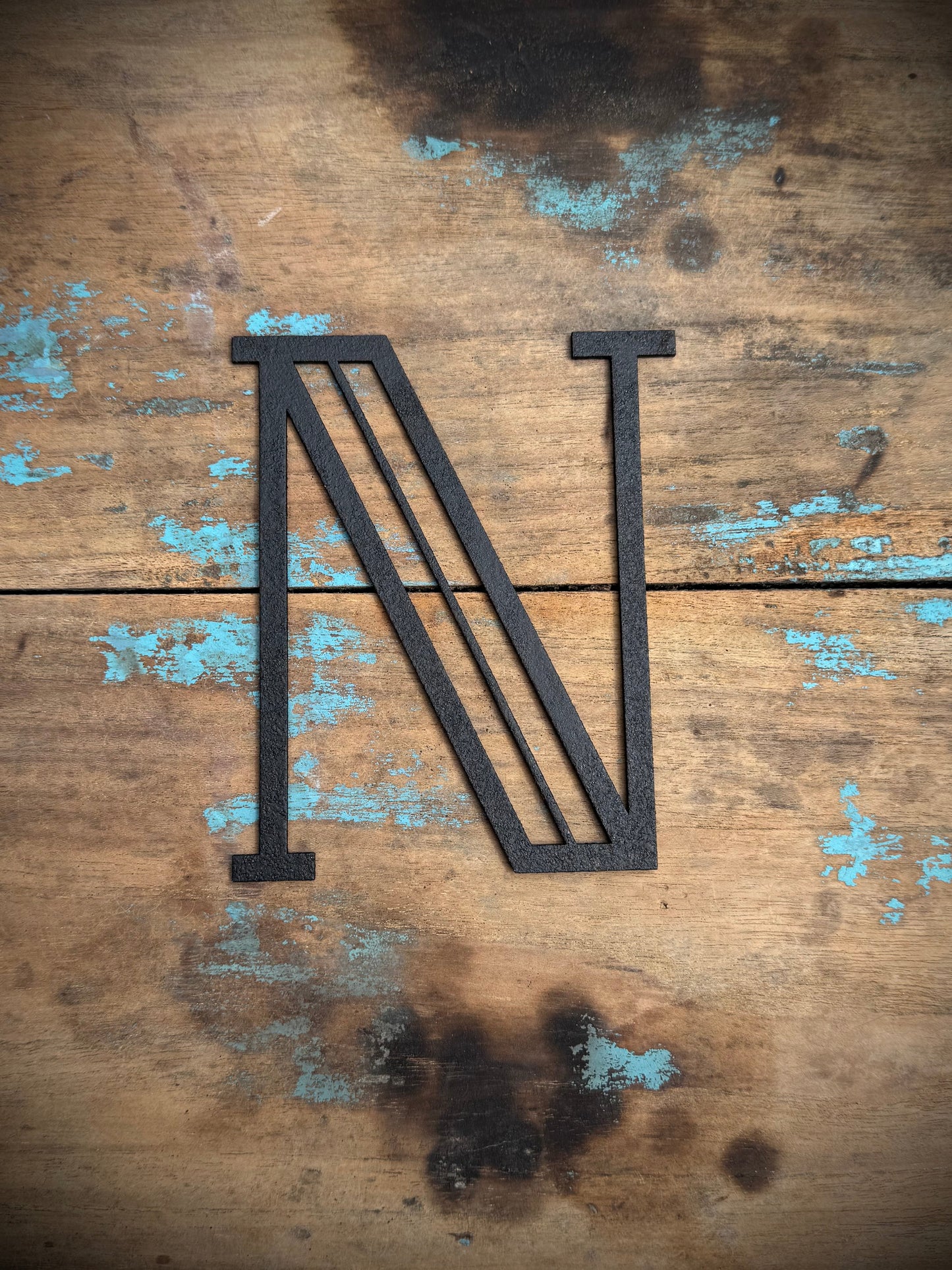 Black 5" or 12" Art Deco Metal Lettering A-Z 0-9