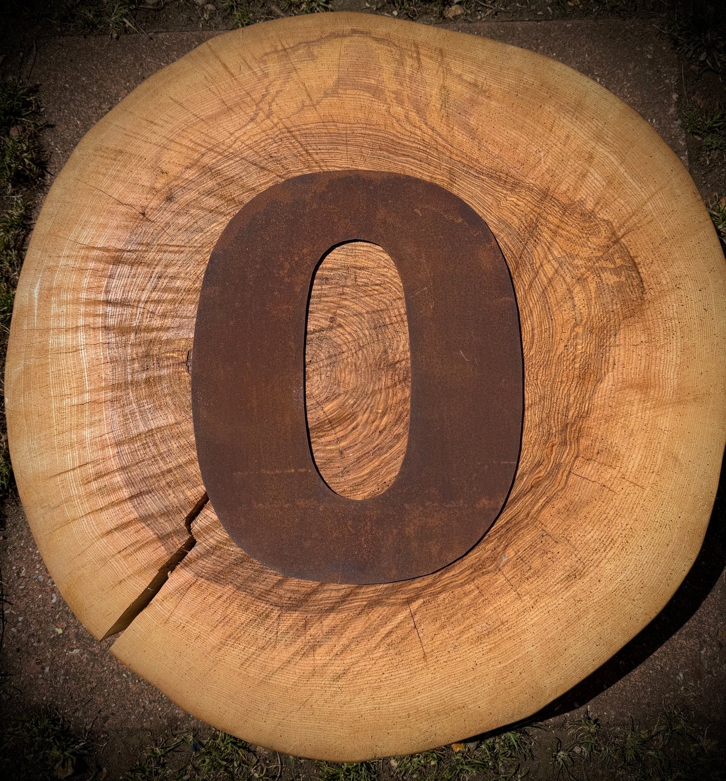 5” Rusty Metal Alphabet Letters A–Z | Fat Font Steel Lettering