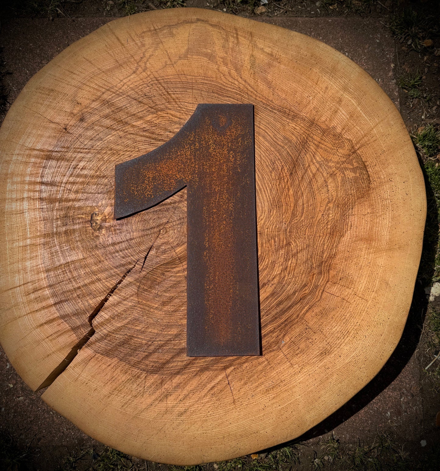 12″ Rusty Fat Font Metal Letters A–Z & 0–9