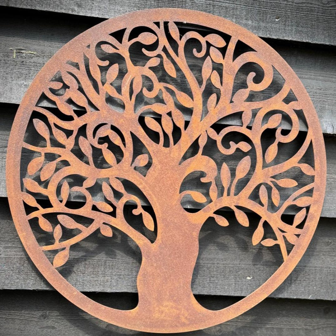 Rusty Tree Of Life Garden Decoration