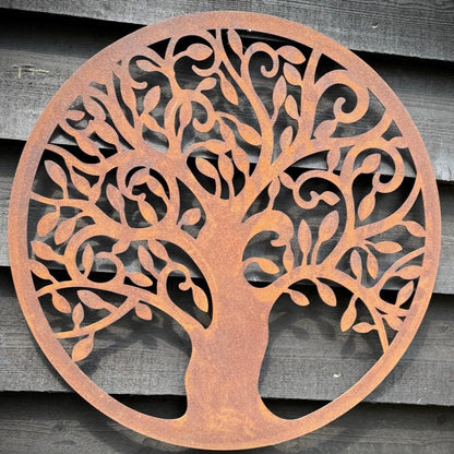 Rusty Tree Of Life Garden Decoration