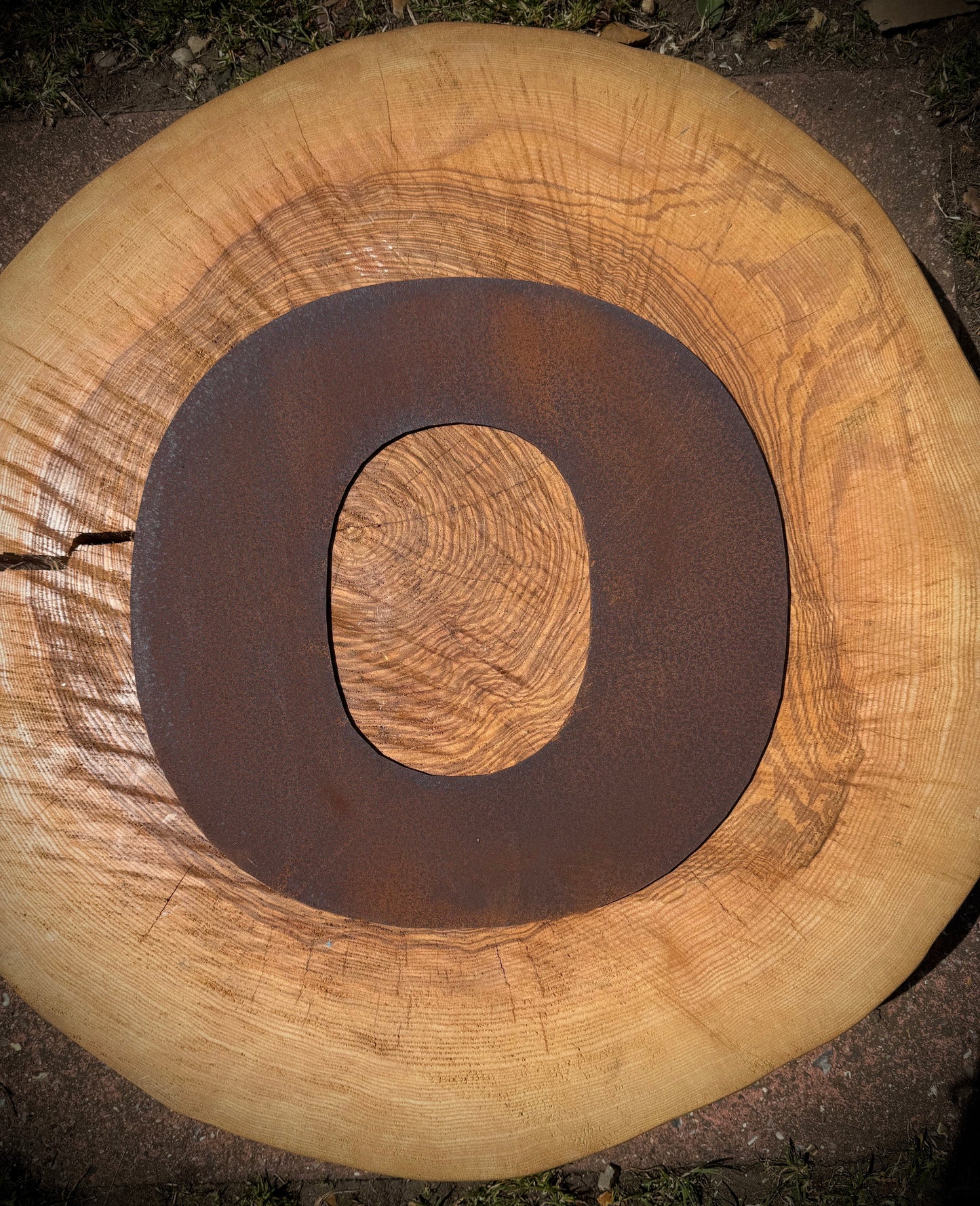 5” Rusty Metal Alphabet Letters A–Z | Fat Font Steel Lettering