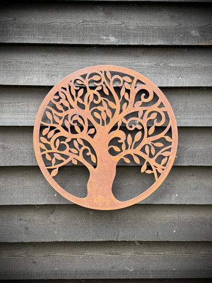Rusty Tree Of Life Garden Decoration