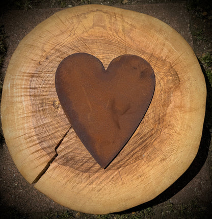 5” Rusty Metal Alphabet Letters A–Z | Fat Font Steel Lettering