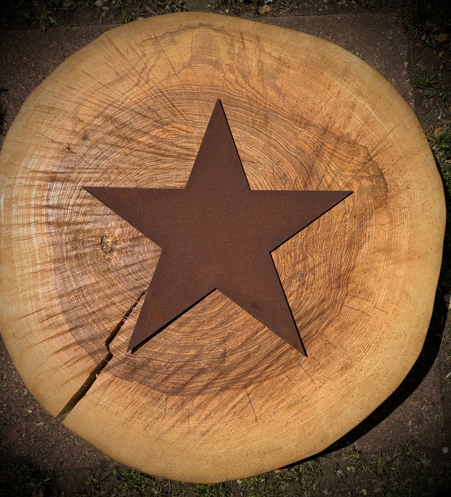 12″ Rusty Fat Font Metal Letters A–Z & 0–9