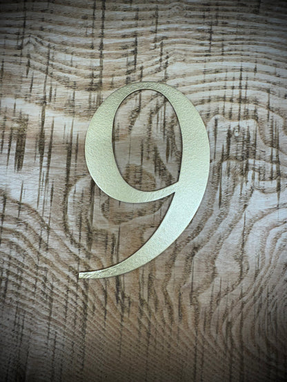 Distressed Gold 5" or 12" Classic Metal Letters, A-Z, 0-9
