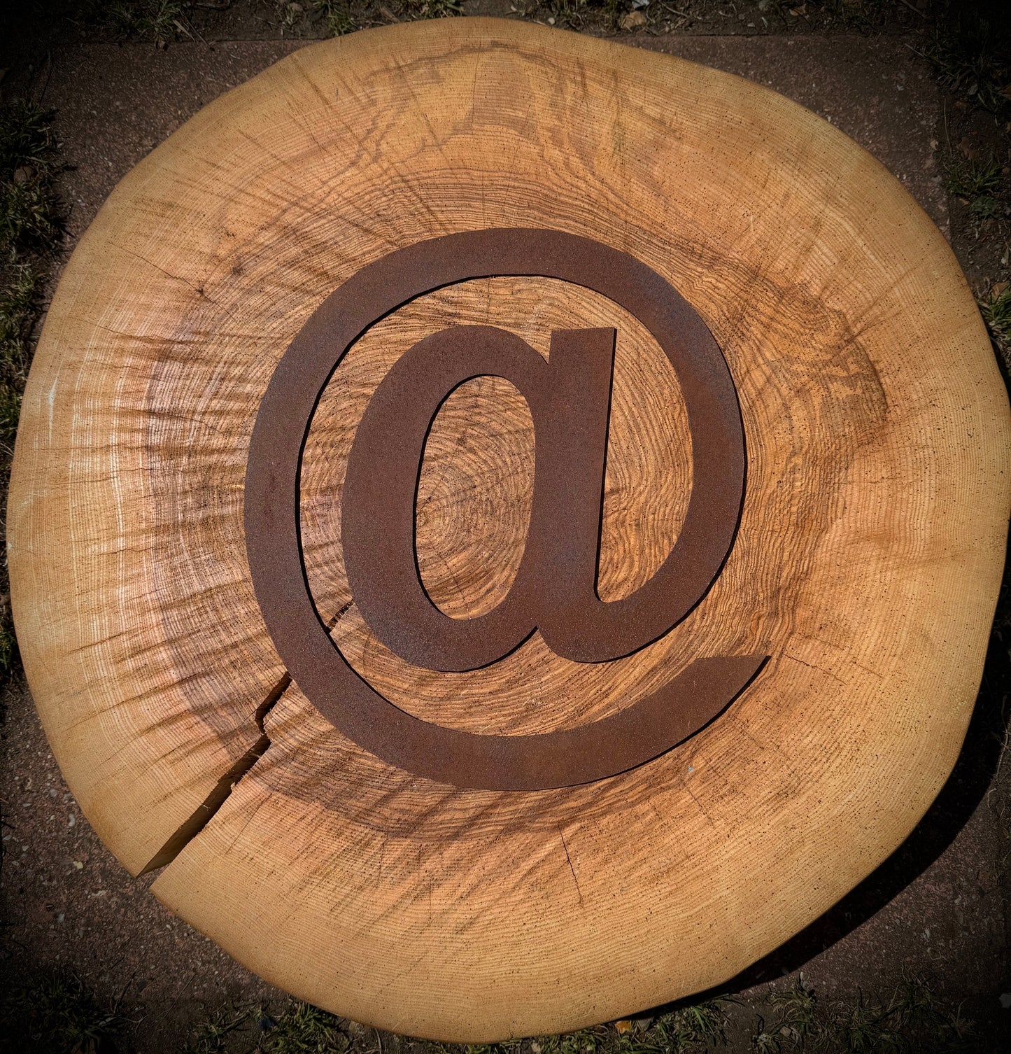 5” Rusty Metal Alphabet Letters A–Z | Fat Font Steel Lettering