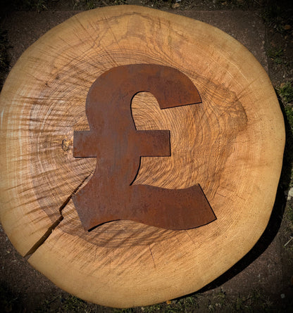 5” Rusty Metal Alphabet Letters A–Z | Fat Font Steel Lettering