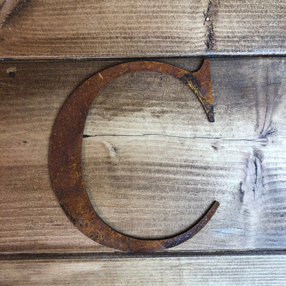 Classic Rusty Metal Letters 5" And 12" A-Z 0-9 Rustic Signs For The Home And Garden