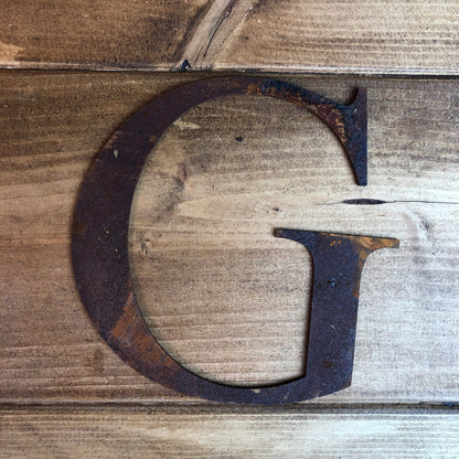 Classic Rusty Metal Letters 5" And 12" A-Z 0-9 Rustic Signs For The Home And Garden