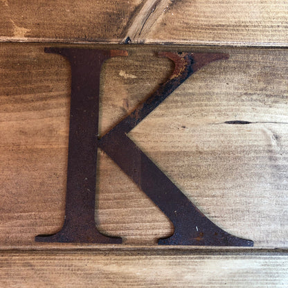 Classic Rusty Metal Letters 5" And 12" A-Z 0-9 Rustic Signs For The Home And Garden