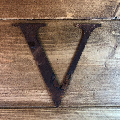 Classic Rusty Metal Letters 5" And 12" A-Z 0-9 Rustic Signs For The Home And Garden