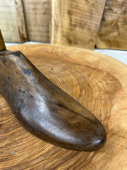 Vintage Shoe Stretcher / Shoe Last / Toilet Roll Holder / Kitchen Roll Holder