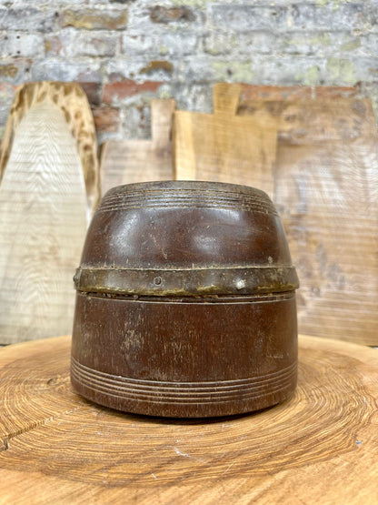 Wooden Vintage Herb Plant Pot Planter / Stationary Desk Tidy / Cutlery Holder A