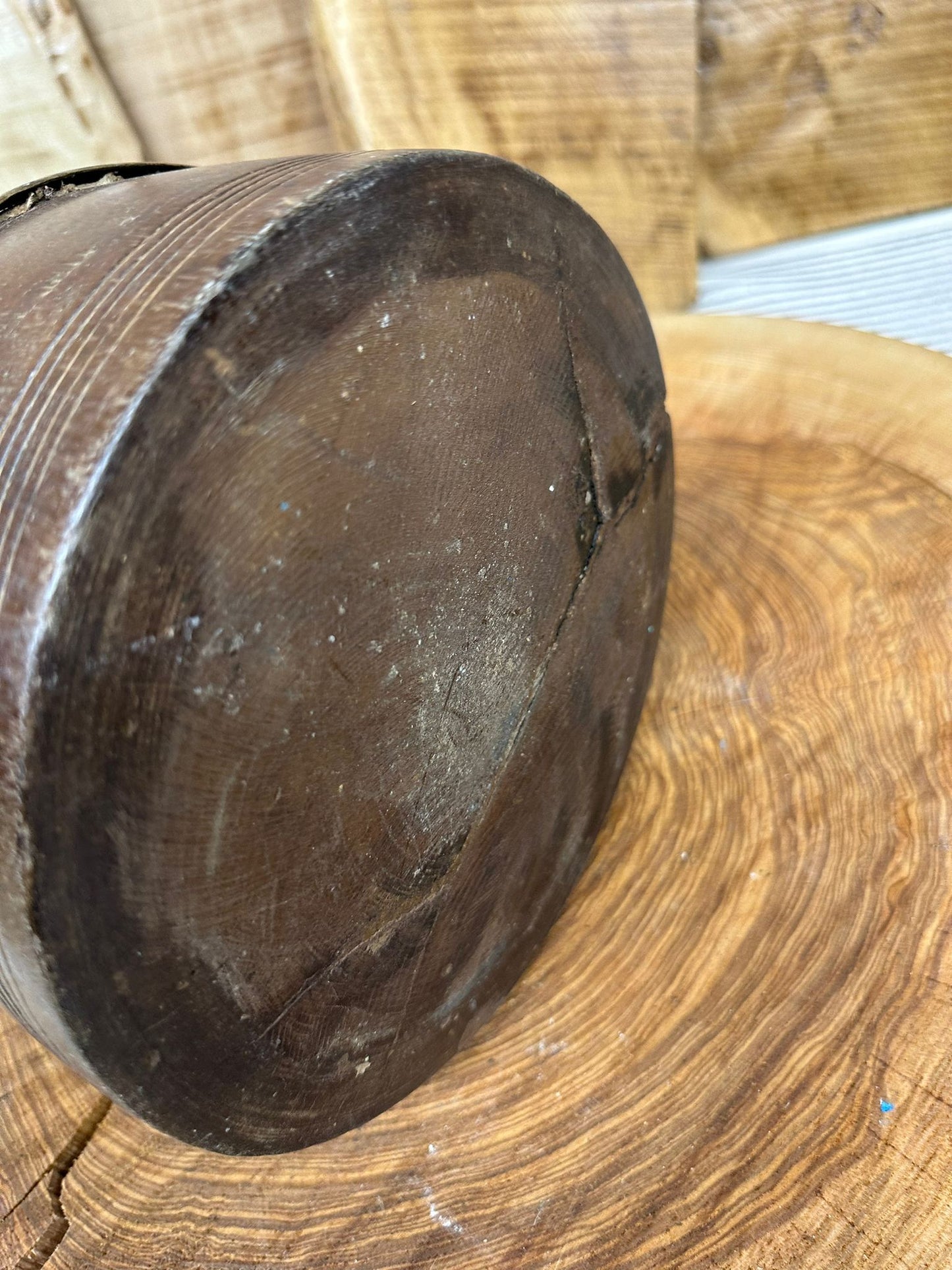 Wooden Vintage Herb Plant Pot Planter / Stationary Desk Tidy / Cutlery Holder A