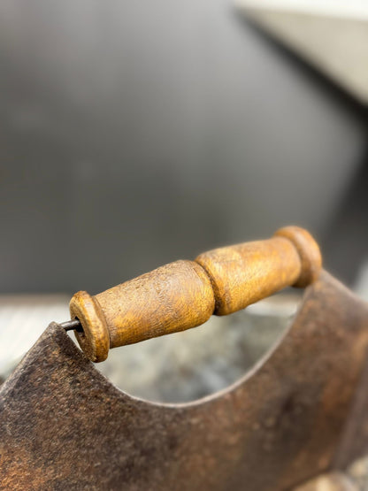 Vintage Small Metal Tray / Plant Pot Herb Planter / Metal Bucket Carry Caddie  (B)