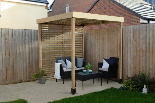 Modular Pergola with 1 Side Panel Pack