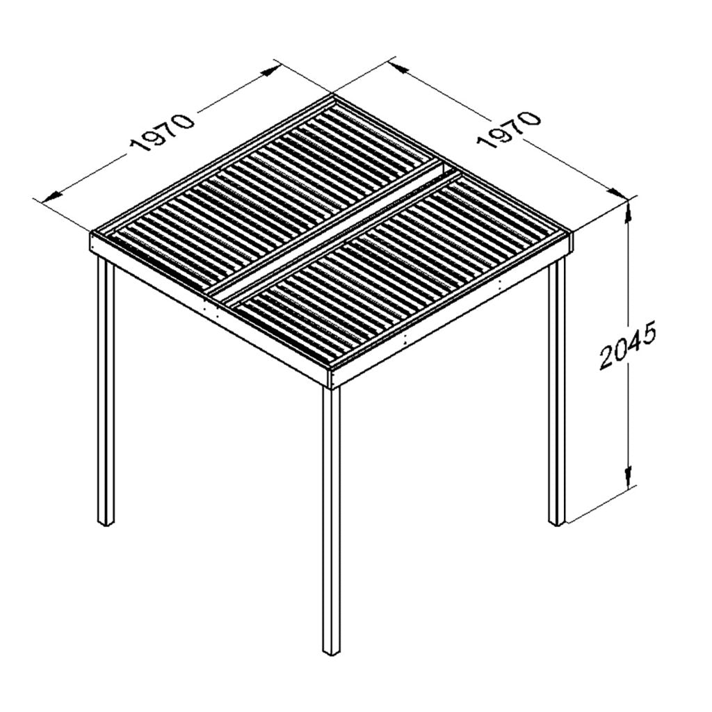 Modular Pergola No Sides