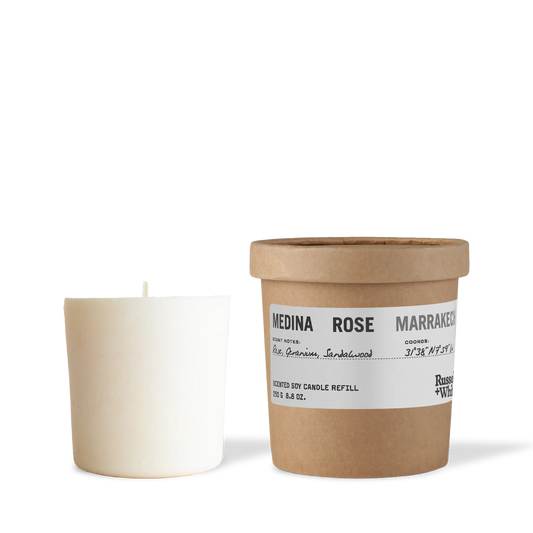 Medina Rose 250g Scented Soy Candle Refill