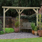 Slatted Corner Pergola