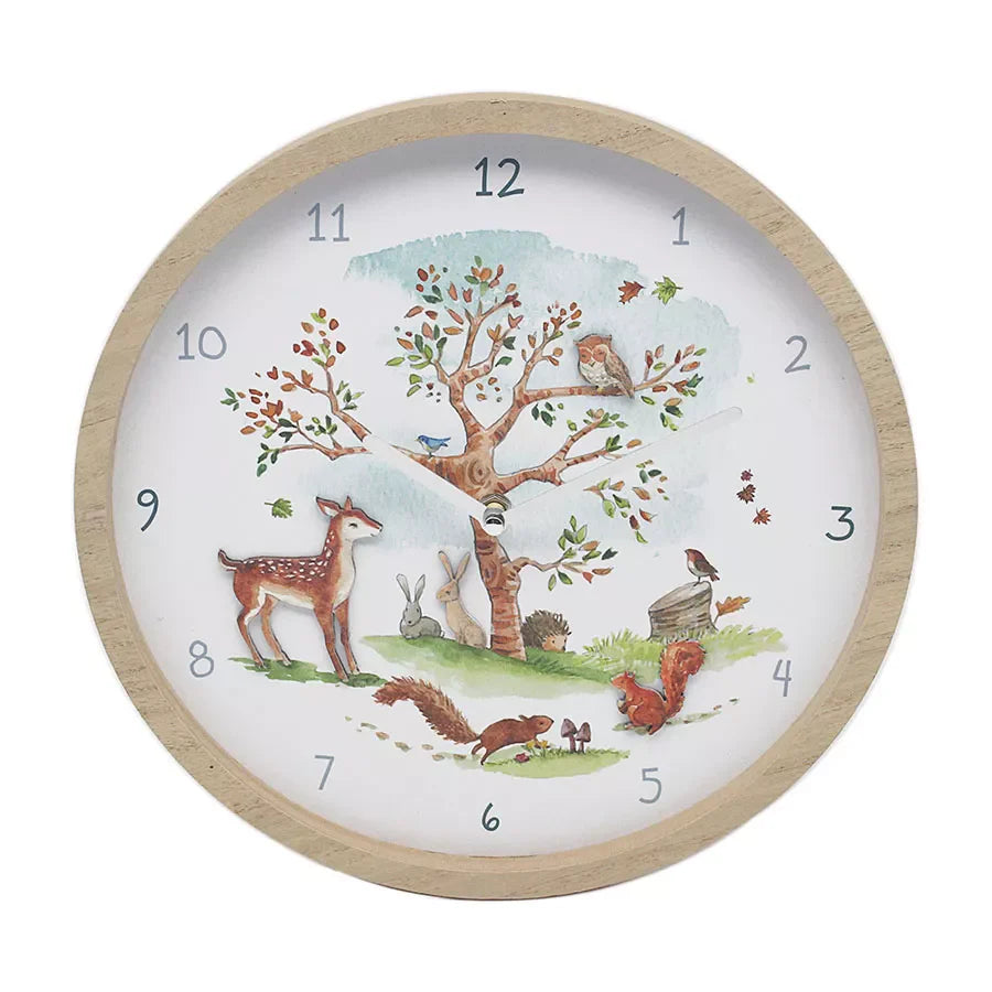 Forest Friends Clock