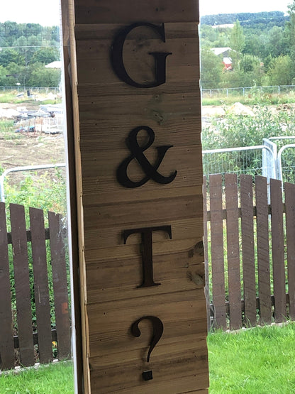 Classic Rusty Metal Letters 5" And 12" A-Z 0-9 Rustic Signs For The Home And Garden