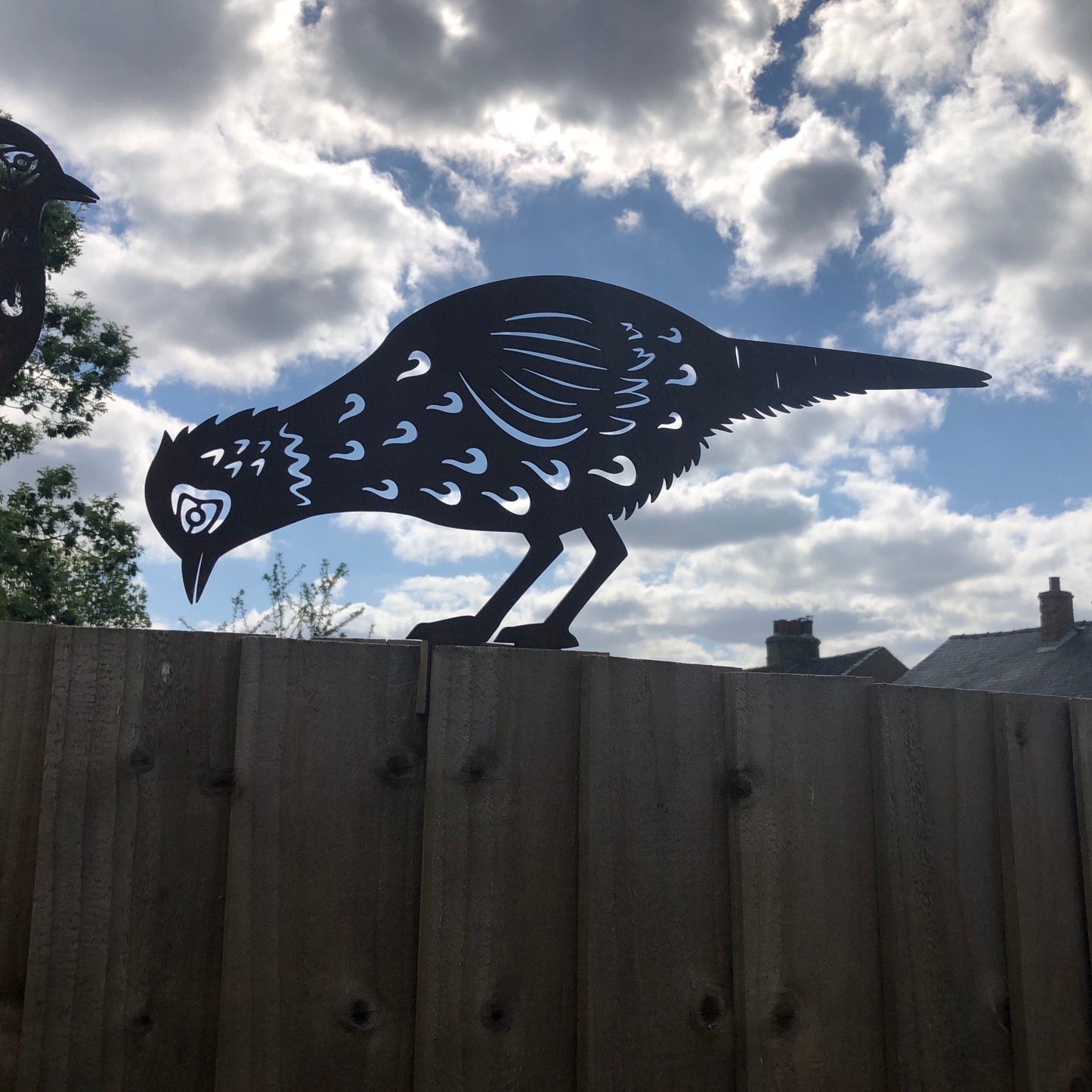 2 Rusty Metal Pheasants Garden Pheasants