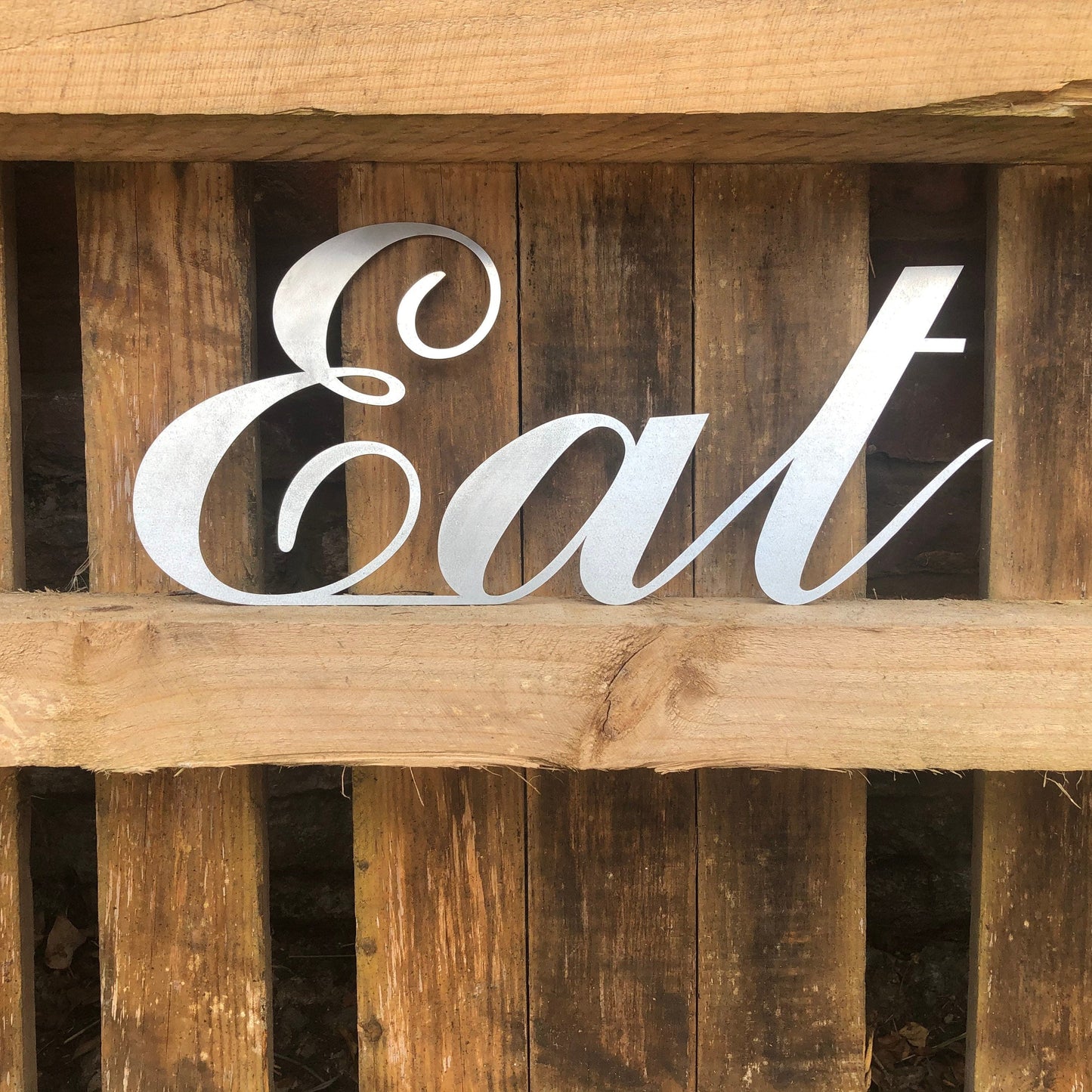 Galvanized Steel Metal Eat Wall Decoration.