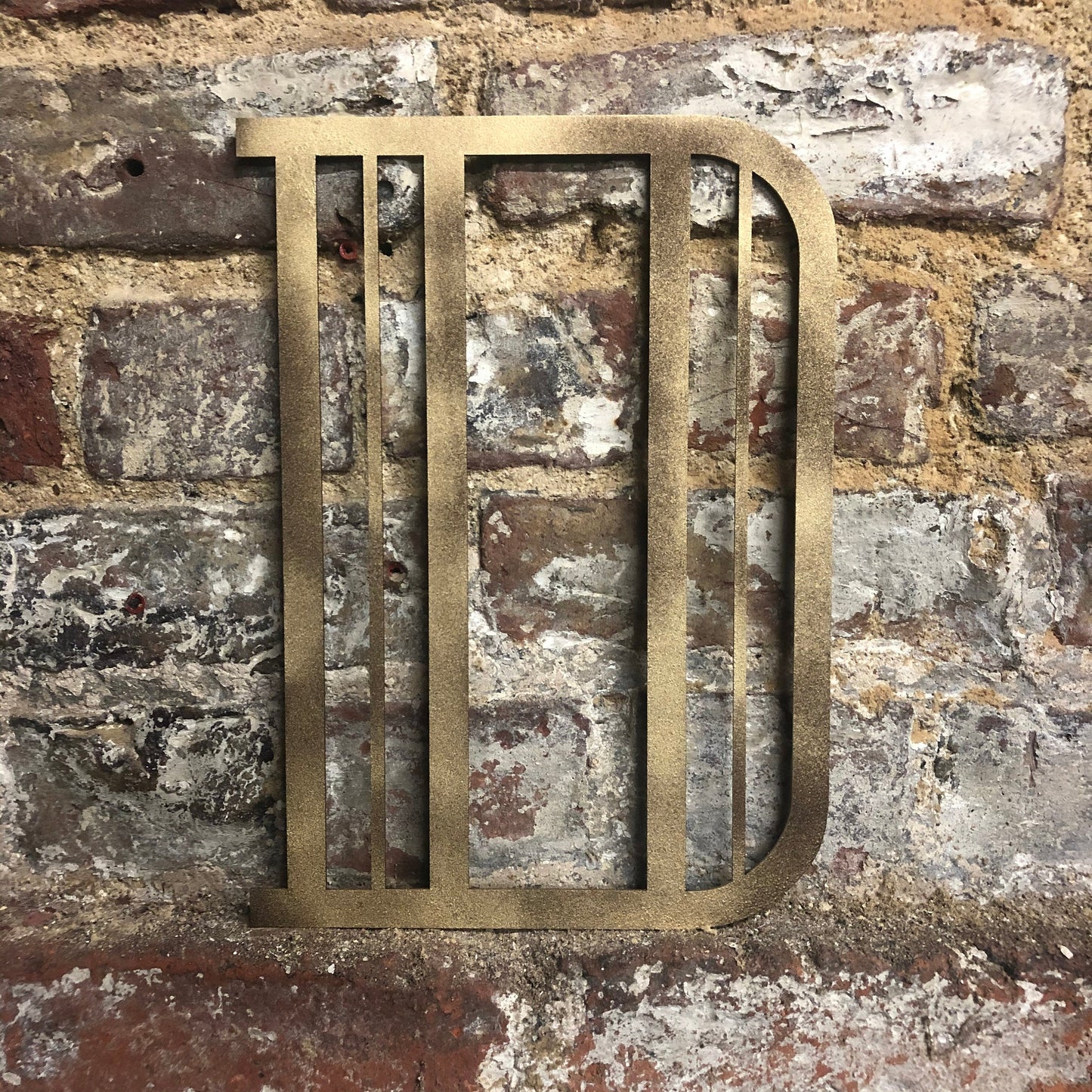Gold Art Deco Metal Alphabet Letters – 5” or 12” Decorative Lettering A–Z