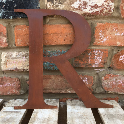 Classic Rusty Metal Letters 5" And 12" A-Z 0-9 Rustic Signs For The Home And Garden