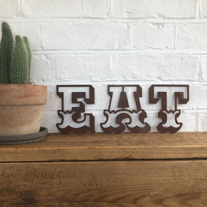 Rusty 5" Carnival Metal Letters A-Z